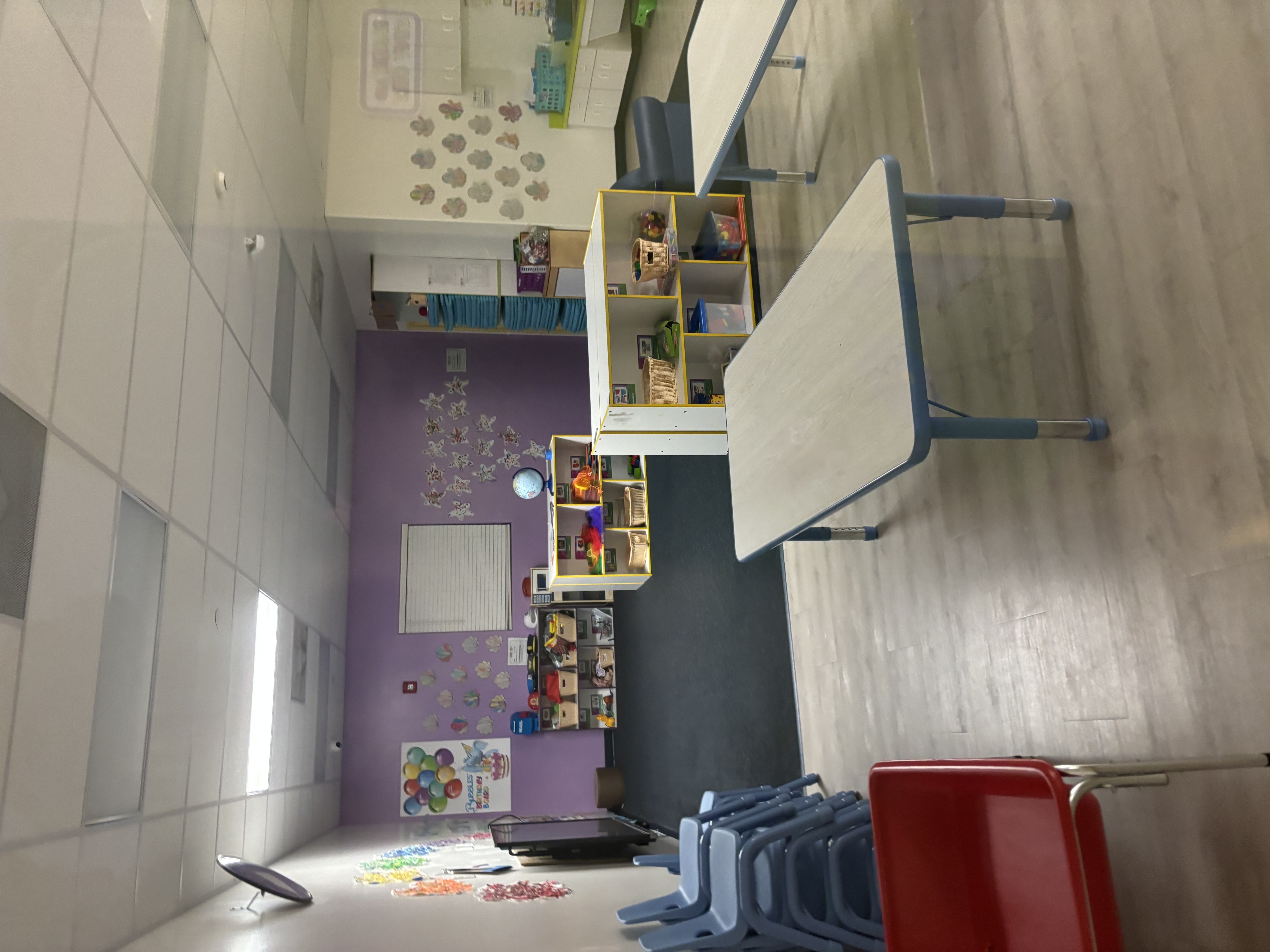 Clean daycare classroom